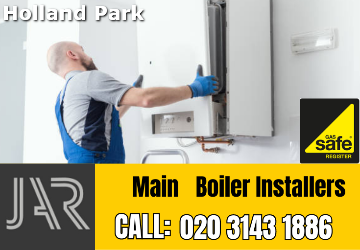 Main boiler installation Holland Park